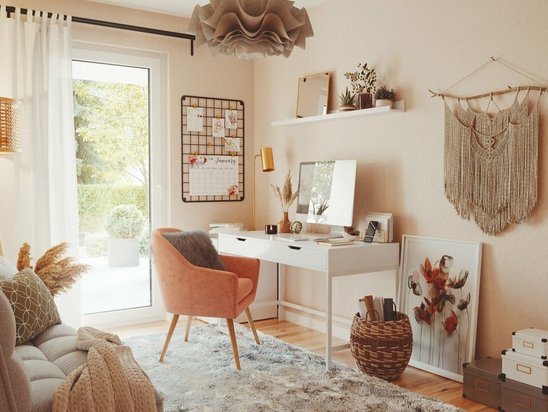Bungalow-128-Homeoffice-Arbeitsecke